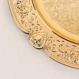 Create Unforgettable Moments with Gold Floral Embossed Decorative Plates