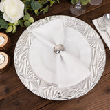 Durable and Stylish Metallic Silver Charger Plates