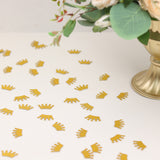 Add a Touch of Elegance with Gold Glitter Crown Paper Confetti